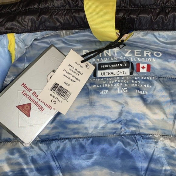 Point Zero Men’s Black Ultralight Puffer Jacket - Picture 2 of 11